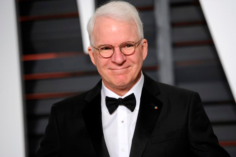 FILE - Steve Martin arrives at the 2015 Vanity Fair Oscar Party, Feb. 22, 2015, in Beverly Hills, Calif. (Photo by Evan Agostini/Invision/AP, File)