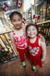Sweet Bella and Honey Victoria Cotton at Canada Day celebrations at The Forks, where all events were moved inside due to rain. (John Woods / Free Press)