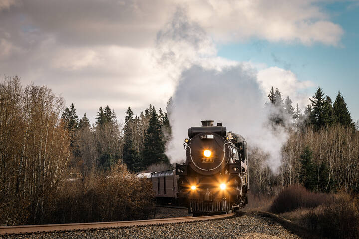CPKC
The train’s last proper revenue run as a passenger locomotive was in 1960.