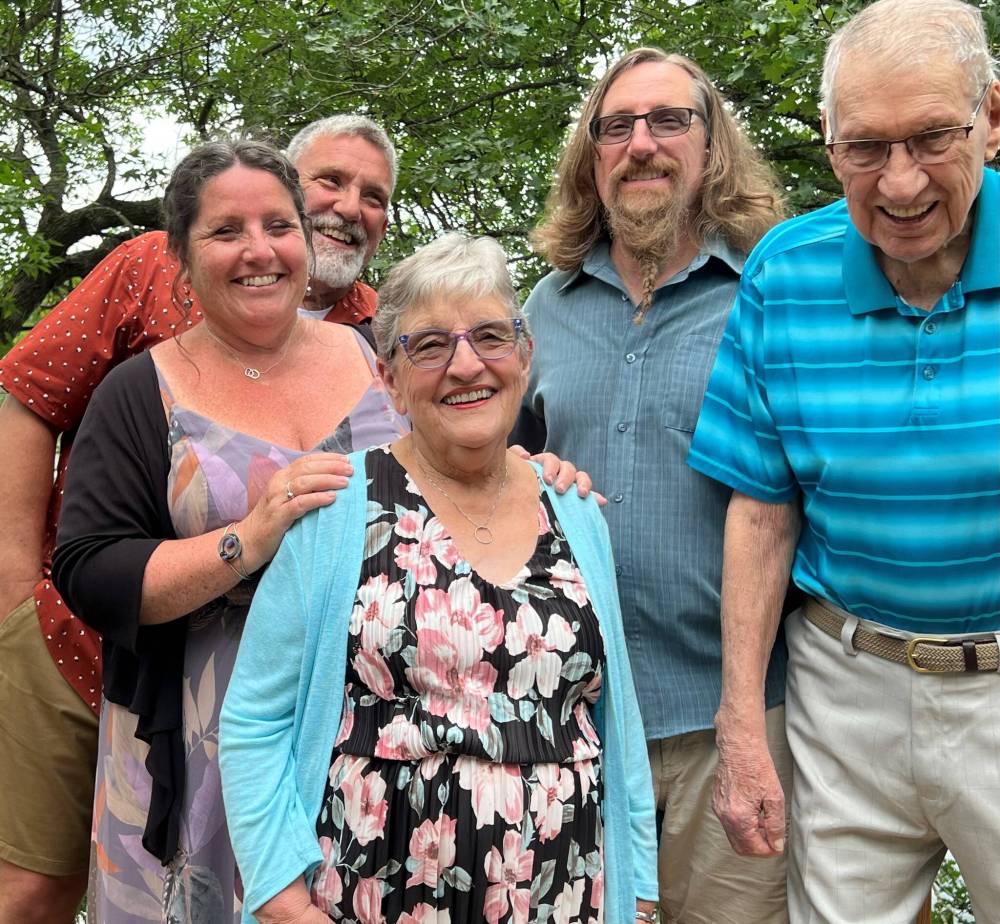 Supplied
From left: Rob, Lorraine, Maureen, Doug, and Jack pose for a family photo.