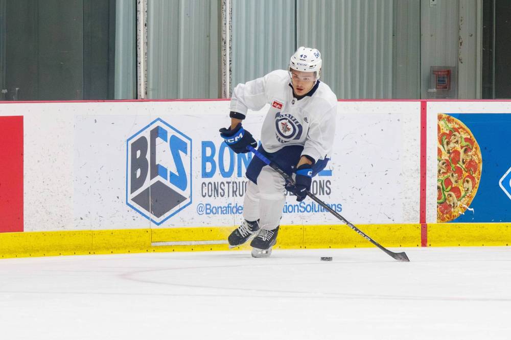 MIKE DEAL / FREE PRESS
Max Namestnikov comes from a long line of hockey players including his brother Vladislav, who plays for the Jets, his father and a pair of uncles.