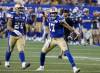 JOHN WOODS / THE CANADIAN PRESS FILES
                                Winnipeg Blue Bombers quarterback Chris Streveler (17) celebrates his run for the first down against the Ottawa Redblacks during second half CFL action in Winnipeg Friday, July 5, 2024.