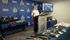 \Ruth Bonneville / Free Press local - wpg police presser Wpg. Police Inspector Jennifer McKinnon holds press conference regarding a Stolen Property and Drug Trafficking Investigation led by the WPS Property Crime Unit along with some of the seized items on display. In June 2024, members of the Winnipeg Police Service Property Crime Unit executed a search at a residence in the 800 block of William Ave., along with a storage facility in Wpg., which uncovered an estimated value of over $544,000 in stolen property. John Paul Schooley, 53, was arrested and charged in the investigation and is detained in custody. See story. July 9th, 2024