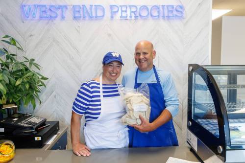 MIKE DEAL / FREE PRESS
                                Lorraine and David Pfeffer are the married couple behind West End Pierogies on Cavalier Drive.
