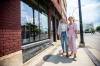 MIKAELA MACKENZIE / FREE PRESS
                                Dominika (left) and Zoe Dratwa, co-owners of Verde Plant Design (soon to be Verde Candle Bar), outside of their old space on Osborne Street on Monday, July 15, 2024. The company will undergo a transformation, turning from plant shop to candle-making bar, and will open on Academy Road this August. For Gabby story.