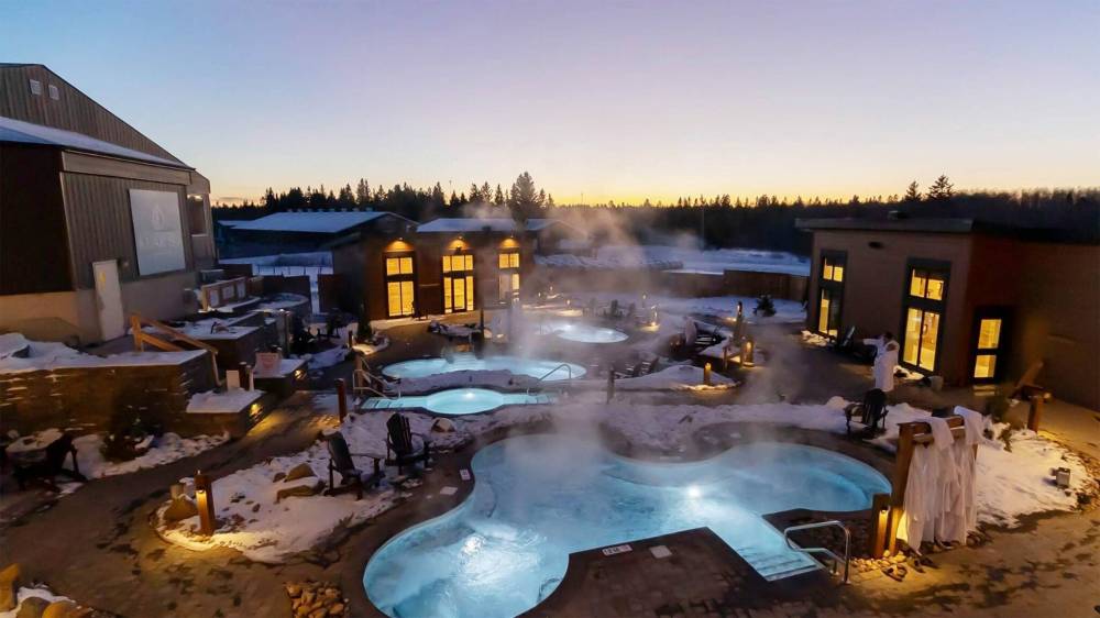 SUPPLIED Elkhorn Resort Spa and Conference Centre is completing Klar So Nordic Spa’s final landscaping touches. The spa boasts saunas, hot tubs and a cold plunge.