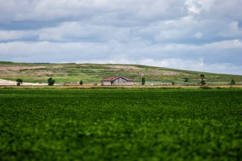 MIKAELA MACKENZIE / FREE PRESS
                                The new Healing Lodge, meant for victims families as the search for slain women is set to begin, at Prairie Green Landfill on Tuesday, July 16, 2024. For Chris story.
