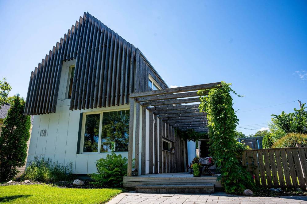 NIC ADAM / FREE PRESS
A house in Winnipeg that Holz build using prefabrication.