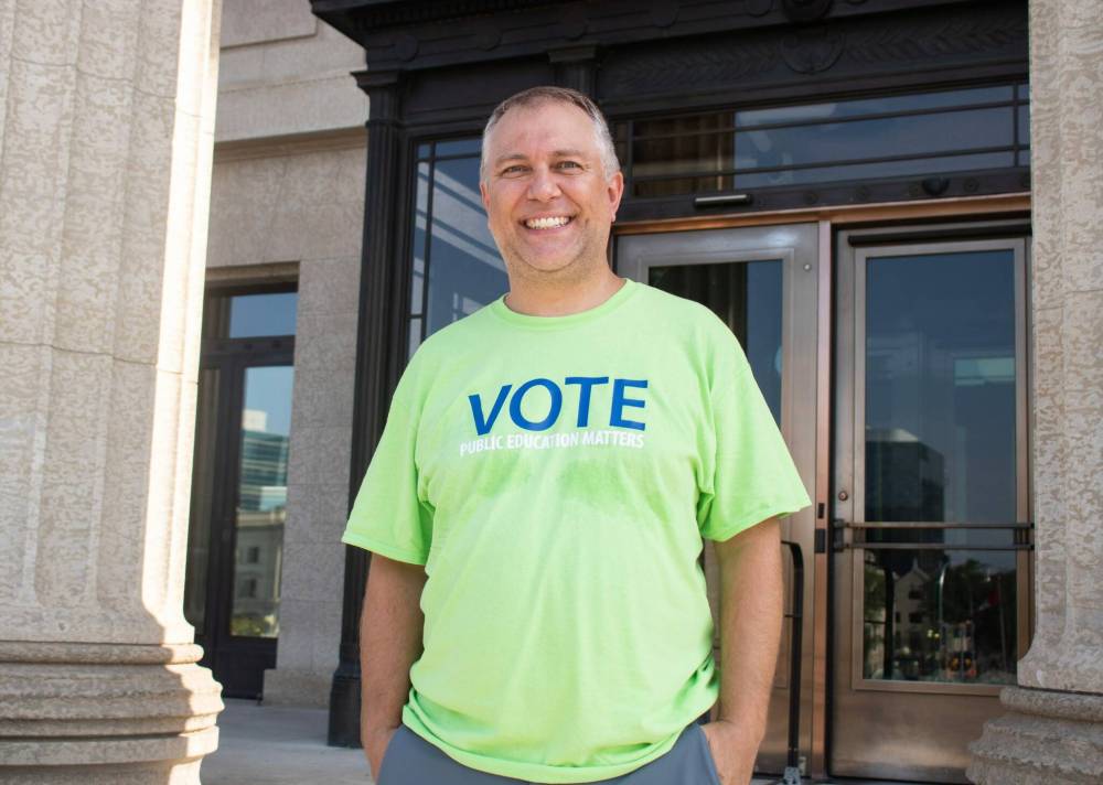 MIKE THIESSEN / FREE PRESS FILES
Nathan Martindale, president of Manitoba Teachers’ Society, stated the agreement sets a precedent for collaborative negotiation.