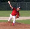 CASSIDY DANKOCHIK / THE CARILLON
                                Colson Smith earned the win for Elmwood. The right-hander went five and two-thirds innings, giving up seven hits but only one earned run.