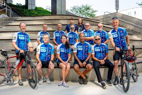 NIC ADAM / FREE PRESS
                                The Team 81 Ride for Parkinson&rsquo;s group has been on the road since Saturday and is expected at Assiniboine Park Tuesday.