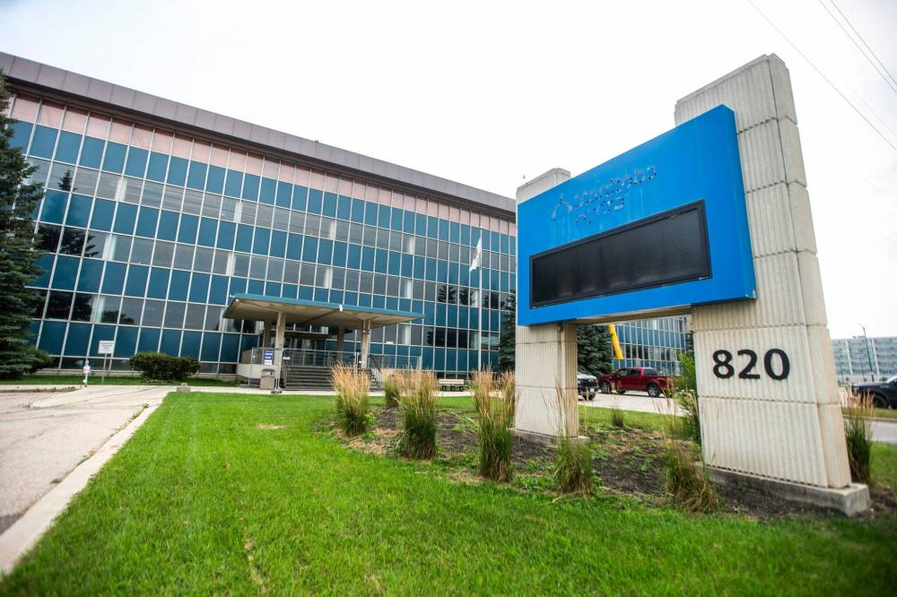 MIKAELA MACKENZIE / FREE PRESS
Interior renovations have begun on the 200,000-square-foot building at 820 Taylor Ave., which was purchased by Norway House in 2023 after a year of negotiations.