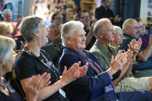 Ruth Bonneville / Free Press
                                Hall of Fame inductees at the press conference.