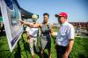 MIKAELA MACKENZIE / FREE PRESS 
                                Diljeet Brar, MLA for Burrows (left), Vivian Santos, chairperson of the Standing Policy Committee on Community Services, and Kevin Lamoureux, MP for Winnipeg North, look at plans for the new basketball court and playground at Northwood Community Centre.