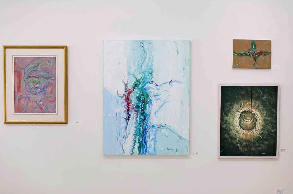 Jason Franson / The Canadian Press Files 
Art created by Alex Janvier at his gallery in Cold Lake First Nations. Alex Janvier was a pioneer of contemporary Canadian aboriginal art.