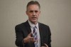 Jordan Peterson speaks to a crowd during a stop in Sherwood Park, Alta, on Sunday Feb. 11, 2018. Canada's top court has closed the door on Peterson's legal fight against an order that he enter a remedial coaching program.THE CANADIAN PRESS/Jason Franson