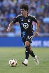 Minnesota United midfielder Caden Clark (37) controls the ball during the first half of an MLS soccer match against FC Dallas in St. Paul, Minn., Saturday, June 8, 2024. CF Montreal has acquired midfielder Caden Clark from Minnesota United FC. (AP Photo/Abbie Parr)