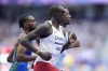 Three track and field finals in the afternoon will feature Canadians, with reigning world champion Marco Arop, of Edmonton, kicking things off in the men's 800-metre final. Arop runs in a men's 5000 meters round 1 heat at the 2024 Summer Olympics, in Saint-Denis, France, Wednesday, Aug. 7, 2024. THE CANADIAN PRESS/AP-Martin Meissner