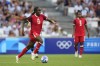 Midfielder Simi Awujo has joined fellow Canadian international Jayde Riviere at Manchester United. Awujo participates in a women's quarterfinal soccer match between Canada and Germany at the 2024 Summer Olympics, Saturday, Aug. 3, 2024, at Marseille Stadium in Marseille, France. THE CANADIAN PRESS/AP-Julio Cortez