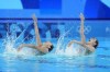 China's Wang Liuyi and Wang Qianyi compete in the duet technical routine of artistic swimming at the 2024 Summer Olympics, Friday, Aug. 9, 2024, in Saint-Denis, France. (AP Photo/Lee Jin-man)