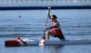 Katie Vincent, from Mississauga, Ont. races in the 200mcanoe semifinal at the Summer Olympics, Saturday, August 10, 2024 in Vaires-sur-Marne, France. THE CANADIAN PRESS/Adrian Wyld