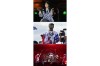 FILE - This combination of photos shows, from top, Billie Eilish during the Power Our Planet concert on the sideline of the Climate Finance conference in Paris, on June 22, 2023, U.S. artist Snoop Dogg during the men's skateboarding park finals at the 2024 Summer Olympics, on Aug. 7, 2024, in Paris, France and members of the Red Hot Chili Peppers from left to right, Flea, Chad Smith, and John Frusciante during the Global Citizen Festival on Sept. 23, 2023, at Central Park in New York. (AP Photo, File)