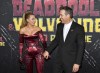 Blake Lively, left, and Ryan Reynolds attend the world premiere of Marvel Studios'