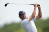 Stephen Ames hits off the third tee during the final round of the Champions Tour Principal Charity Classic golf tournament, Sunday, June 2, 2024, in Des Moines, Iowa. (AP Photo/Charlie Neibergall)