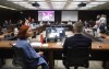 CBC President and Chief Executive Officer Catherine Tait and CBC Chief Transformation Officer and Executive Vice-President Marco Dube wait to appear at the Heritage Committee in Ottawa on May 7, 2024. THE CANADIAN PRESS/Patrick Doyle