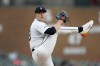 Detroit Tigers pitcher Tarik Skubal throws against the Seattle Mariners in the first inning of a baseball game, Tuesday, Aug. 13, 2024, in Detroit. (AP Photo/Paul Sancya)