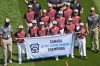 The Canada Region Champions from Surrey, British Columbia., participate in the opening ceremony of the 2024 Little League World Series baseball tournament in South Williamsport, Pa., Wednesday, Aug. 14, 2024. (AP Photo/Gene J. Puskar)