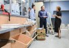 Quebec Premier François Legault, centre, tours the basement of a health centre damaged by floodwaters in Louiseville, Que., Thursday, Aug. 15, 2024, following a storm that dumped up to 200 millimetres of rain across the province. THE CANADIAN PRESS/Graham Hughes