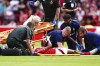 Nottingham Forest's Danilo shows a thumbs up as he receives treatment for an injury during the British Premier League soccer match between Nottingham Forest and AFC Bournemouth, at the City Ground, Nottingham, England, Saturday Aug. 17, 2024. (Mike Egerton/PA via AP)