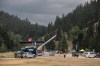A checkpoint for returning residents on the edge of Jasper, Alberta, on Friday August 16, 2024. THE CANADIAN PRESS/Amber Bracken