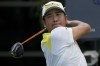 Hideki Matsuyama, of Japan, hits from the sixth tee during the final round of the St. Jude Championship golf tournament Sunday, Aug. 18, 2024, in Memphis, Tenn. (AP Photo/Mark Humphrey)