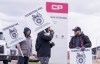 Striking rail workers walk the picket line in Montreal on March 21, 2022. THE CANADIAN PRESS/Paul Chiasson