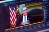A new study shows most Canadians have spotted deepfakes online and almost a quarter encounter them several times each week. This image made from video of a fake video featuring former President Barack Obama shows elements of facial mapping used in new technology that lets anyone make videos of real people appearing to say things they've never said. THE CANADIAN PRESS/AP
