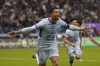 FILE - Cristiano Ronaldo celebrates after scoring his side's second goal playing for a combined XI of Saudi Arabian teams Al Nassr and PSG during a friendly soccer match at the King Saud University Stadium in Riyadh, Saudi Arabia, Jan. 19, 2023. (AP Photo/Hussein Malla, File)