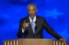 Former President Barack Obama speaking at the Democratic National Convention Tuesday, Aug. 20, 2024, in Chicago. THE CANADIAN PRESS/AP, J. Scott Applewhite