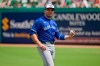 Toronto Blue Jays’ Joey Votto loosens up before a spring training baseball game against the Philadelphia Phillies at BayCare Ballpark, March 17, 2024, in Clearwater, Fla. Canadian baseball player Joey Votto is retiring.
The 40-year-old first baseman announced his retirement in an Instagram post Wednesday evening. THE CANADIAN PRESS/Steve Nesius