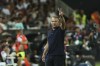 Barcelona's head coach Hansi Flick gestures during the Spanish La Liga soccer match between Valencia and FC Barcelona at the Mestalla stadium in Valencia, Spain, Saturday, Aug. 17, 2024. (AP Photo/Alberto Saiz)
