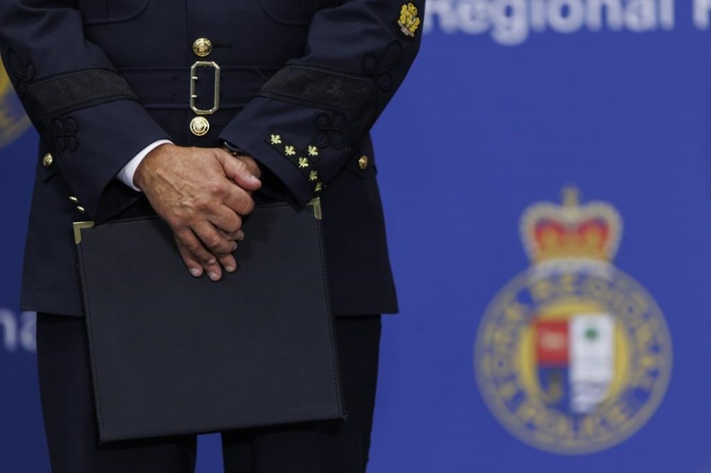 York Regional Police say they have identified the body of a Markham, Ont., woman who was reported missing. YRP Chief Jim MacSween attends a press conference at the York Regional Police Headquarters in Aurora, Ont., Wednesday, Jan. 31, 2024. THE CANADIAN PRESS/Cole Burston