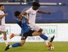 CF Montreal defender Fernando Alvarez (left) defends against Forge FC midfielder Kwasi Poku (20) during second half Canadian Championship quarterfinal soccer action in Montreal, Wednesday, May 22, 2024. Poku has been transferred from Forge FC of the Canadian Premier League to Belgian side RWD Molenbeek for an undisclosed fee and future considerations. THE CANADIAN PRESS/Christinne Muschi