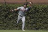 Detroit Tigers' Matt Vierling makes a catch for an out during the fourth inning against the Chicago Cubs Thursday, Aug. 22, 2024, in Chicago. (AP Photo/Melissa Tamez)