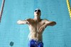 David Kratochvil, a teenage swimmer who prepares for the Paralympic Games in Paris, trains in Tachov, Czech Republic, Wednesday, July 3, 2024. (AP Photo/Petr David Josek)