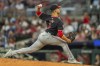 Washington Nationals pitcher MacKenzie Gore throws in the fourth inning of a baseball game against the Atlanta Braves, Friday, Aug. 23, 2024, in Atlanta. (AP Photo/Jason Allen)