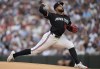 Minnesota Twins starting pitcher Pablo López delivers during the first inning of a baseball game against the St. Louis Cardinals, Saturday, Aug. 24, 2024, in Minneapolis. (AP Photo/Abbie Parr)