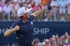 Keegan Bradley celebrates after winning the BMW Championship golf event at Castle Pines Golf Club, Sunday, Aug. 25, 2024, in Castle Rock, Colo. (AP Photo/Matt York)
