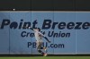 Houston Astros left fielder Mauricio Dubon makes a running catch on a ball hit by Baltimore Orioles' Ramón Urías during the seventh inning of a baseball game, Sunday, Aug. 25, 2024, in Baltimore. (AP Photo/Terrance Williams)