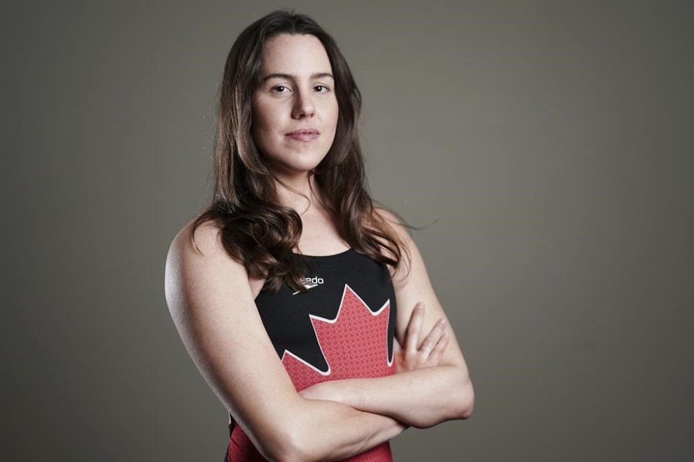 Canada's most decorated para swimmer the last decade heads into her fourth Paralympic Games owning world records in three events. Canadian Para-Swimmer Aurelie Rivard poses for a photograph in Toronto, on Thursday, Feb 29, 2024. THE CANADIAN PRESS/Arlyn McAdorey